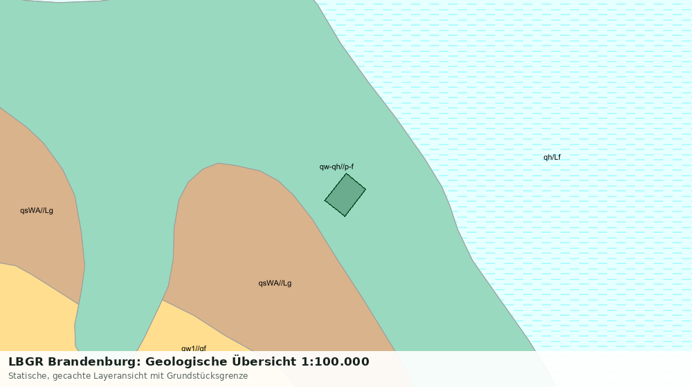 Statische Kartenansicht: LBGR Brandenburg: Geologische Übersicht 1:100.000