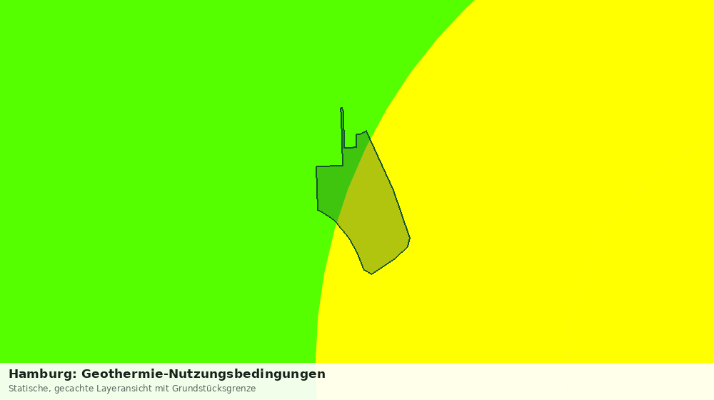 Statische Kartenansicht: Hamburg: Geothermie-Nutzungsbedingungen