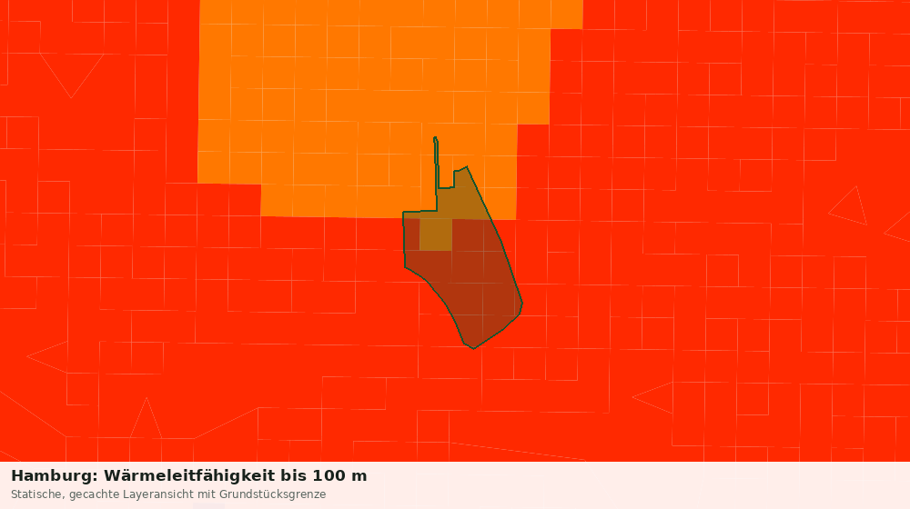 Statische Kartenansicht: Hamburg: Wärmeleitfähigkeit bis 100 m