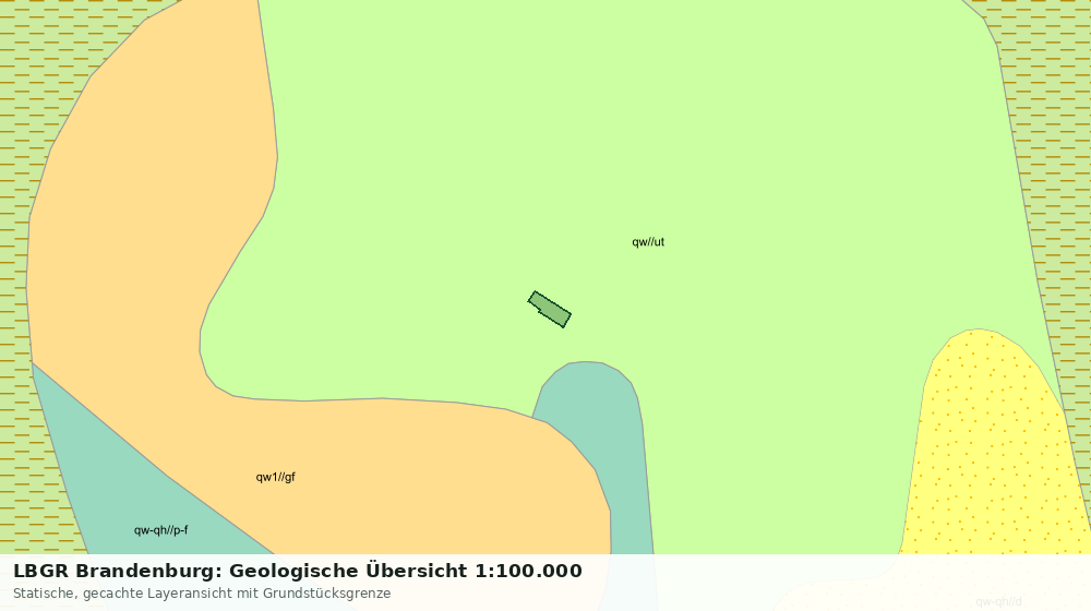Statische Kartenansicht: LBGR Brandenburg: Geologische Übersicht 1:100.000