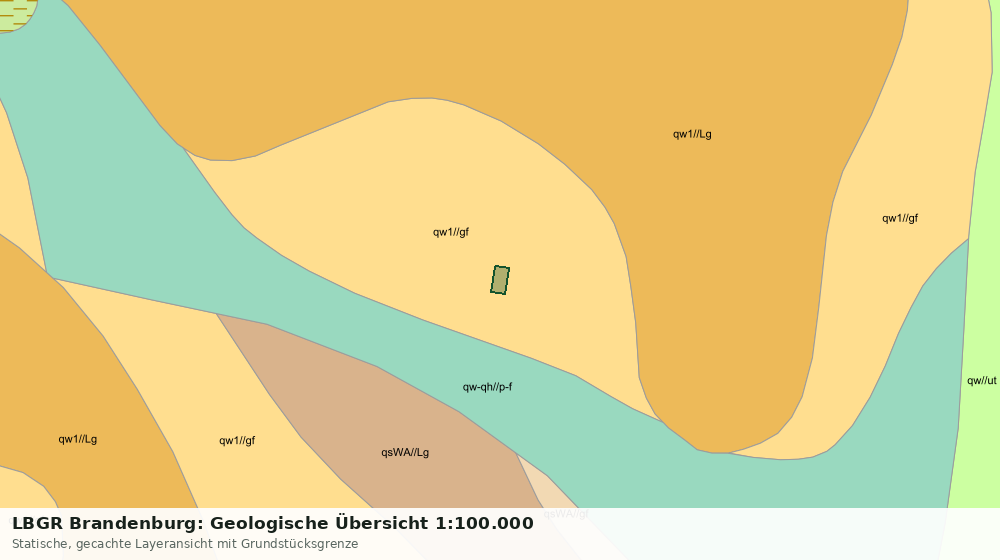 Statische Kartenansicht: LBGR Brandenburg: Geologische Übersicht 1:100.000