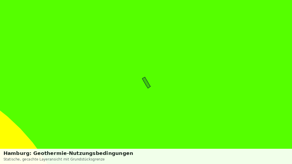 Statische Kartenansicht: Hamburg: Geothermie-Nutzungsbedingungen