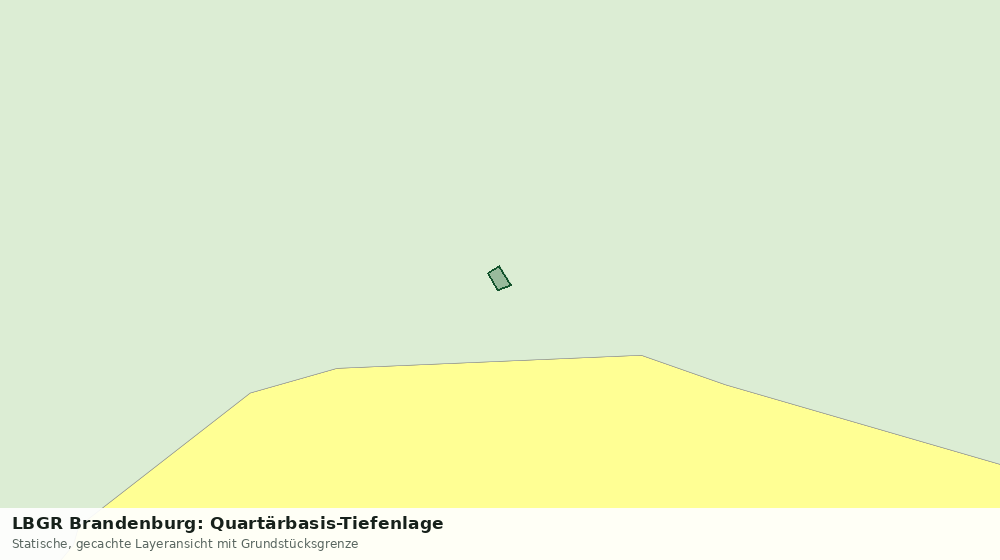 Statische Kartenansicht: LBGR Brandenburg: Quartärbasis-Tiefenlage