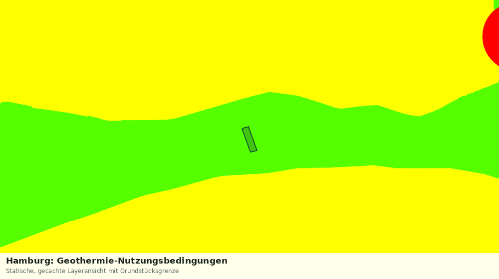 Statische Kartenansicht: Hamburg: Geothermie-Nutzungsbedingungen