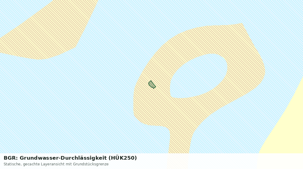 Statische Kartenansicht: BGR: Grundwasser-Durchlässigkeit (HÜK250)