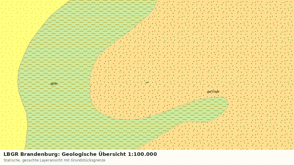 Statische Kartenansicht: LBGR Brandenburg: Geologische Übersicht 1:100.000