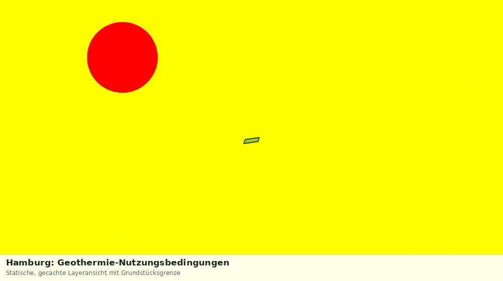 Statische Kartenansicht: Hamburg: Geothermie-Nutzungsbedingungen