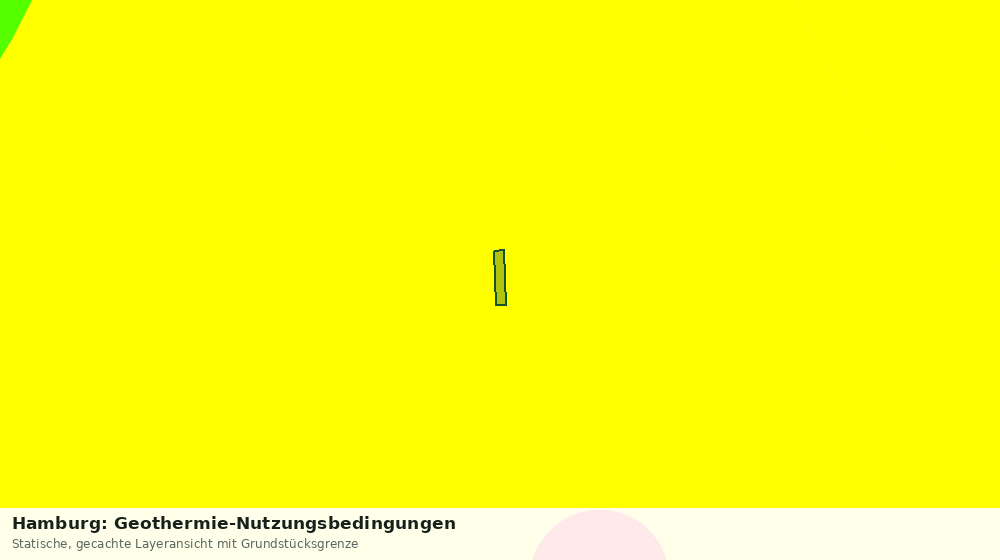 Statische Kartenansicht: Hamburg: Geothermie-Nutzungsbedingungen