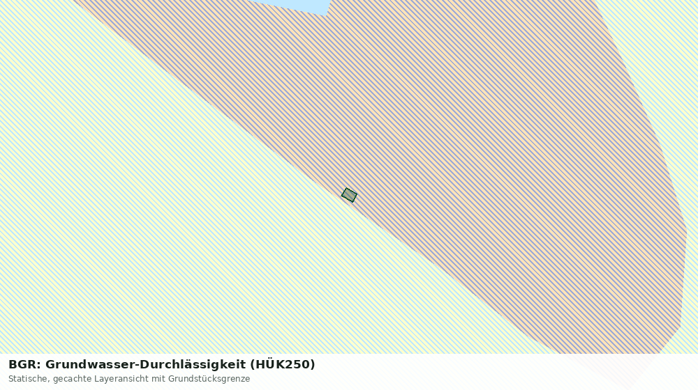 Statische Kartenansicht: BGR: Grundwasser-Durchlässigkeit (HÜK250)