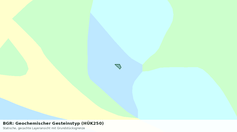 Statische Kartenansicht: BGR: Geochemischer Gesteinstyp (HÜK250)