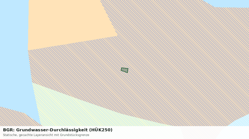 Statische Kartenansicht: BGR: Grundwasser-Durchlässigkeit (HÜK250)