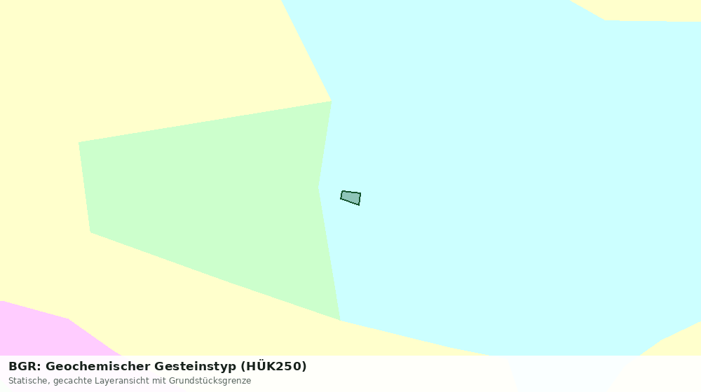 Statische Kartenansicht: BGR: Geochemischer Gesteinstyp (HÜK250)