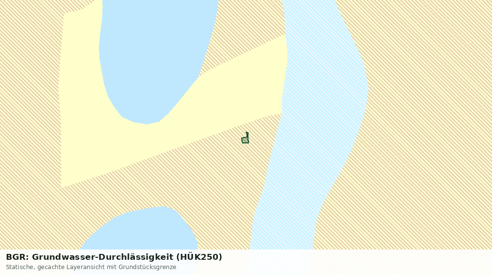 Statische Kartenansicht: BGR: Grundwasser-Durchlässigkeit (HÜK250)