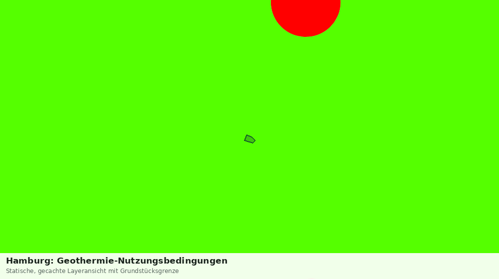 Statische Kartenansicht: Hamburg: Geothermie-Nutzungsbedingungen