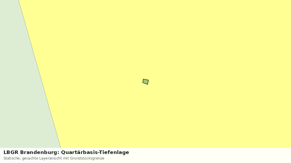 Statische Kartenansicht: LBGR Brandenburg: Quartärbasis-Tiefenlage