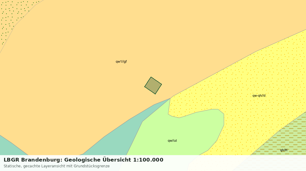 Statische Kartenansicht: LBGR Brandenburg: Geologische Übersicht 1:100.000