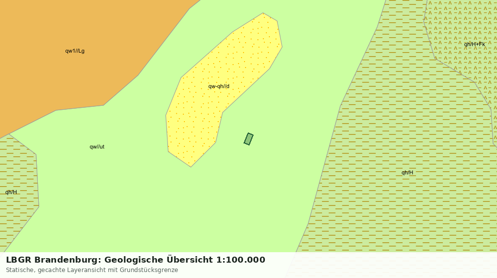Statische Kartenansicht: LBGR Brandenburg: Geologische Übersicht 1:100.000