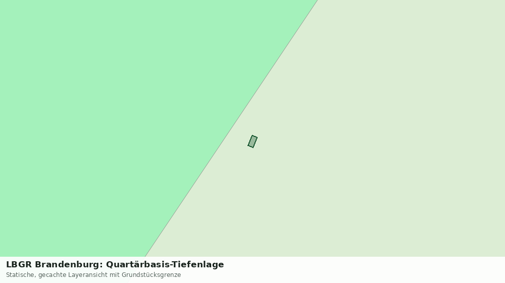 Statische Kartenansicht: LBGR Brandenburg: Quartärbasis-Tiefenlage