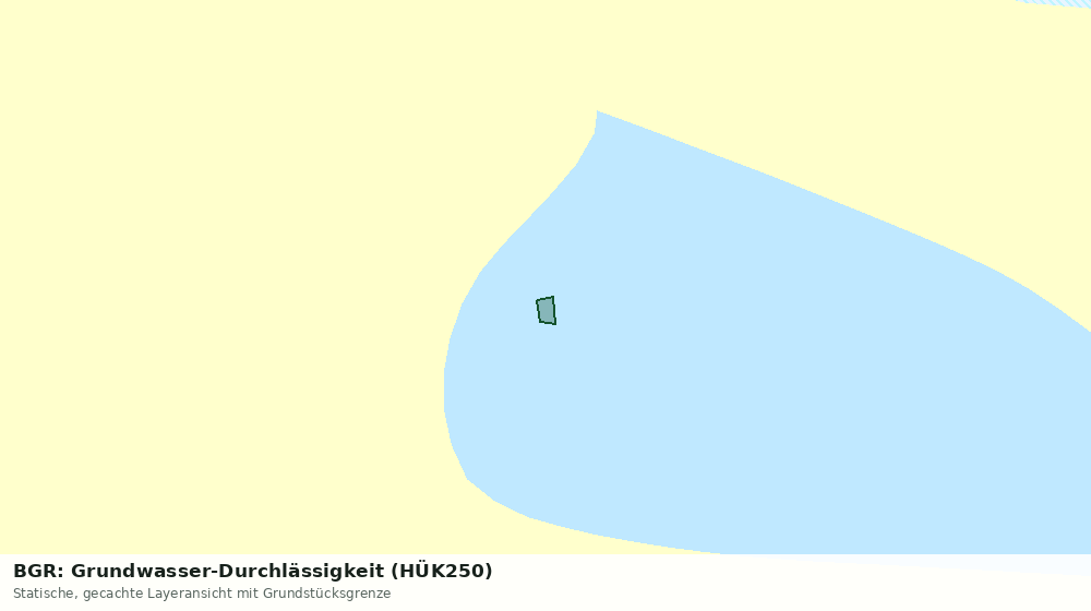 Statische Kartenansicht: BGR: Grundwasser-Durchlässigkeit (HÜK250)