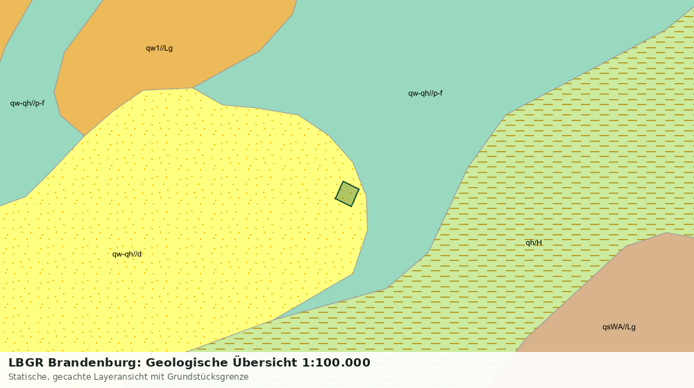 Statische Kartenansicht: LBGR Brandenburg: Geologische Übersicht 1:100.000