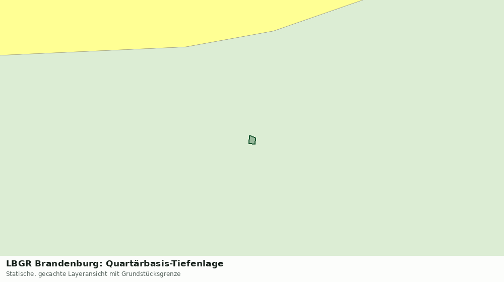 Statische Kartenansicht: LBGR Brandenburg: Quartärbasis-Tiefenlage