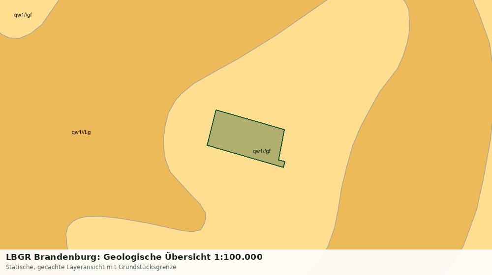 Statische Kartenansicht: LBGR Brandenburg: Geologische Übersicht 1:100.000