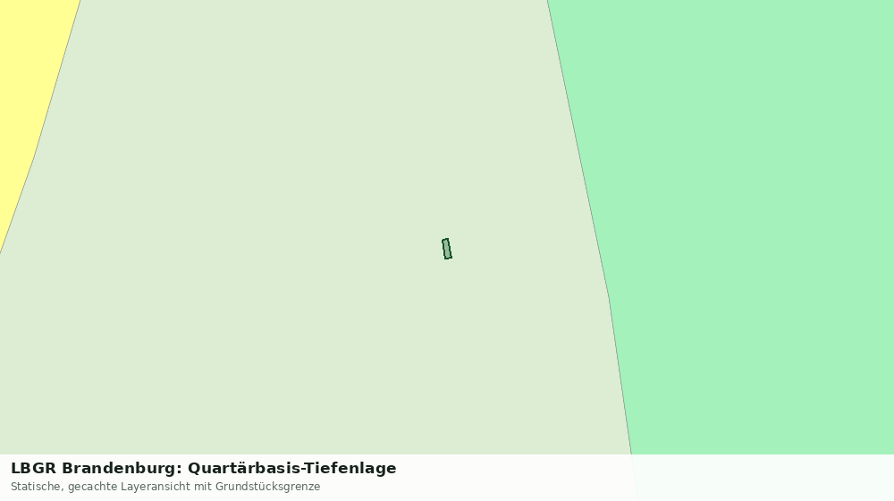 Statische Kartenansicht: LBGR Brandenburg: Quartärbasis-Tiefenlage