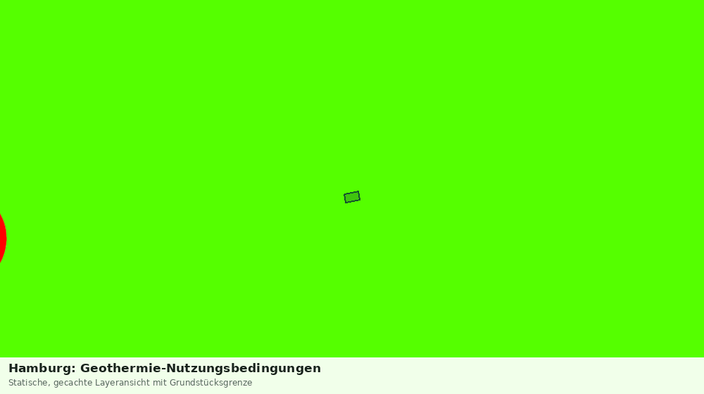 Statische Kartenansicht: Hamburg: Geothermie-Nutzungsbedingungen
