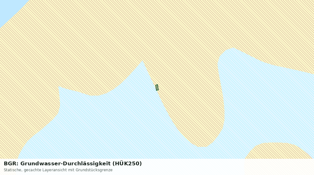 Statische Kartenansicht: BGR: Grundwasser-Durchlässigkeit (HÜK250)