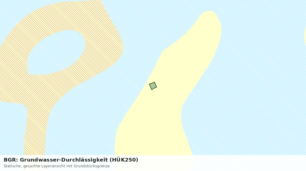 Statische Kartenansicht: BGR: Grundwasser-Durchlässigkeit (HÜK250)