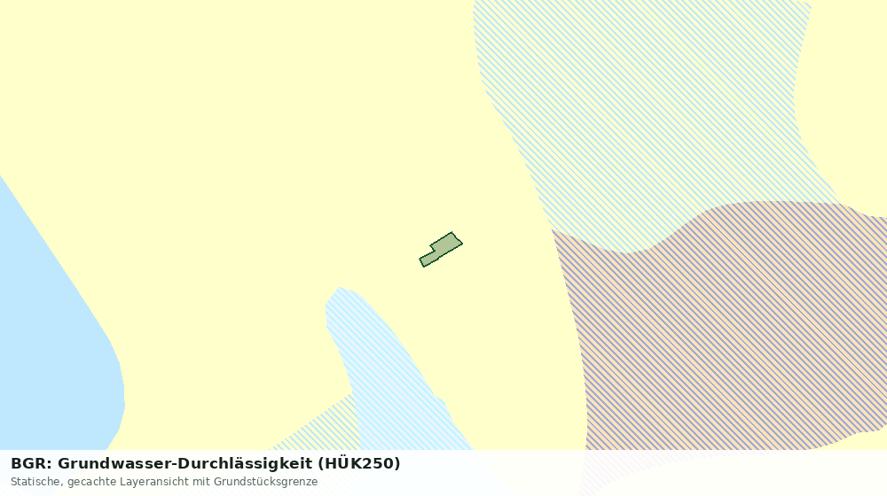 Statische Kartenansicht: BGR: Grundwasser-Durchlässigkeit (HÜK250)