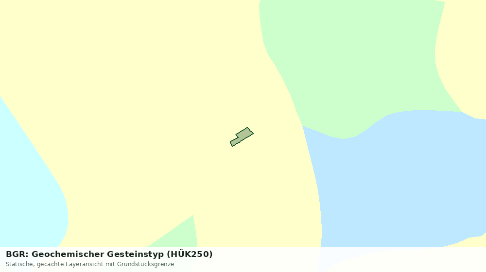Statische Kartenansicht: BGR: Geochemischer Gesteinstyp (HÜK250)