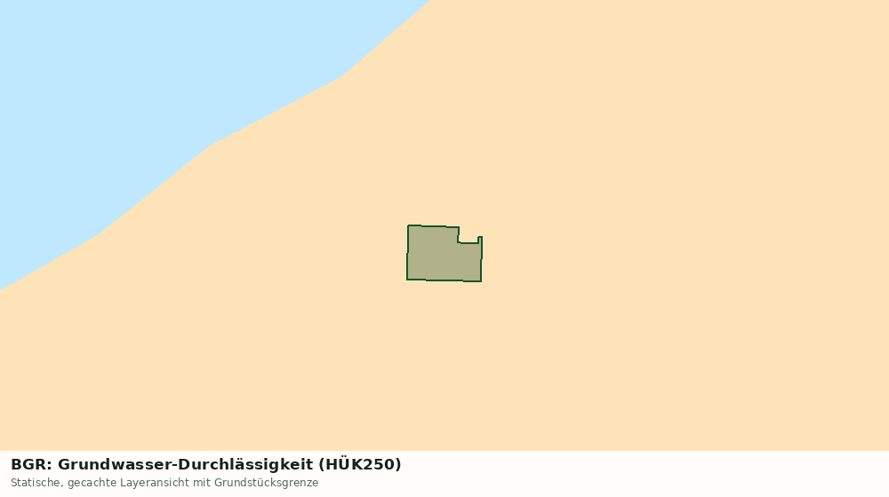 Statische Kartenansicht: BGR: Grundwasser-Durchlässigkeit (HÜK250)