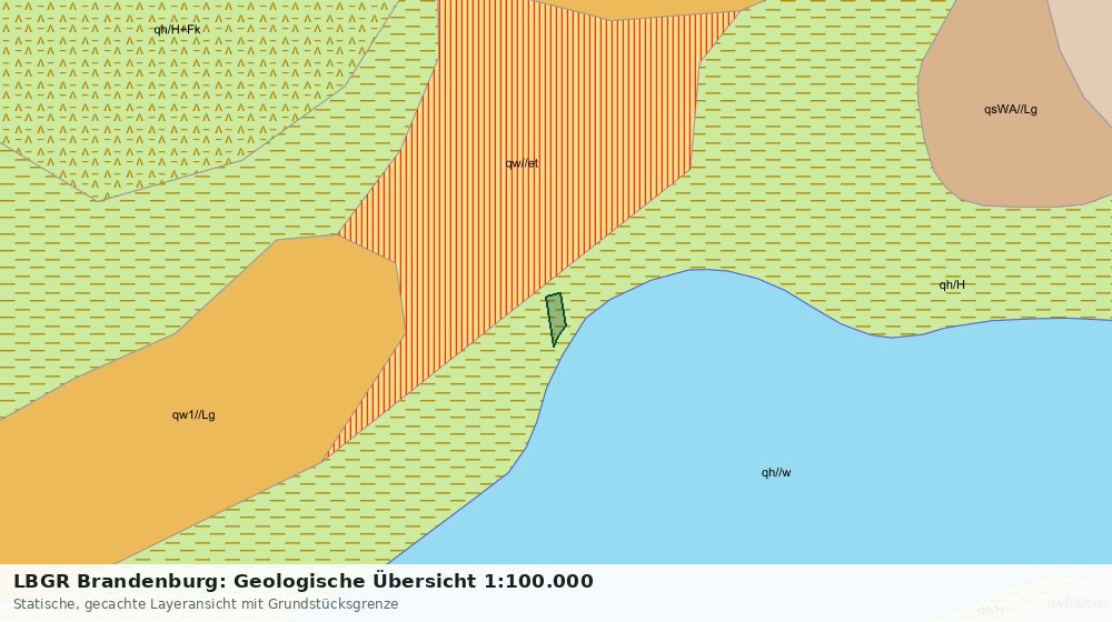 Statische Kartenansicht: LBGR Brandenburg: Geologische Übersicht 1:100.000