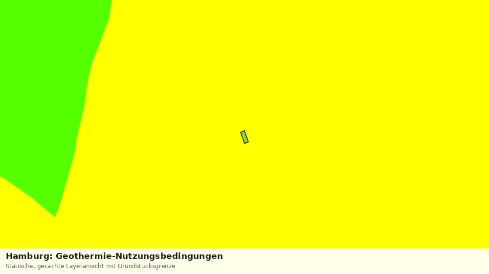 Statische Kartenansicht: Hamburg: Geothermie-Nutzungsbedingungen