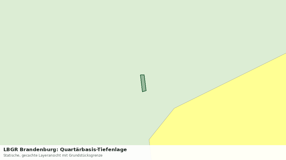 Statische Kartenansicht: LBGR Brandenburg: Quartärbasis-Tiefenlage