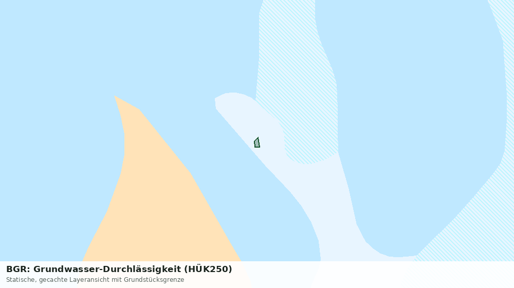 Statische Kartenansicht: BGR: Grundwasser-Durchlässigkeit (HÜK250)
