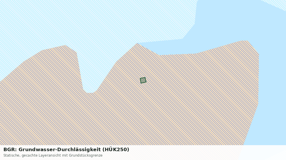 Statische Kartenansicht: BGR: Grundwasser-Durchlässigkeit (HÜK250)