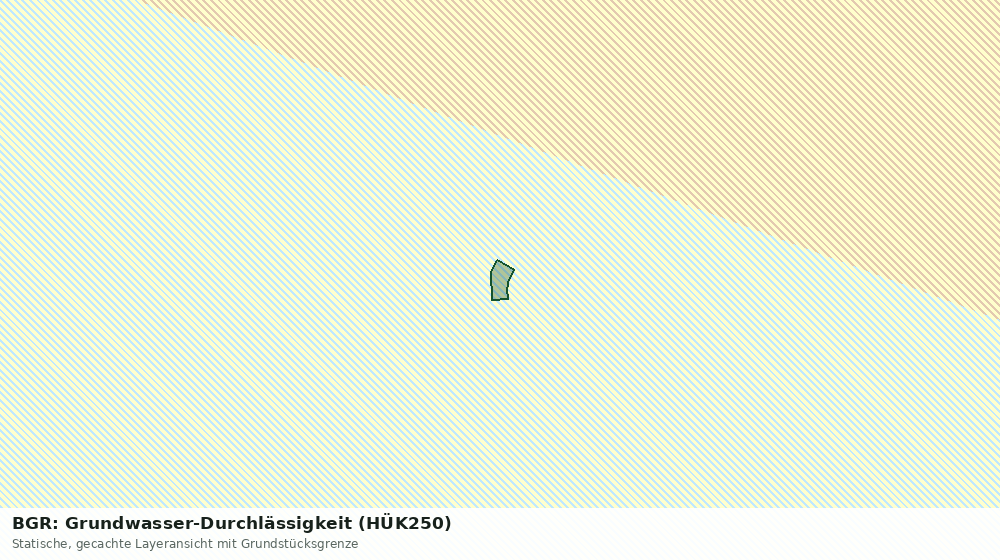 Statische Kartenansicht: BGR: Grundwasser-Durchlässigkeit (HÜK250)