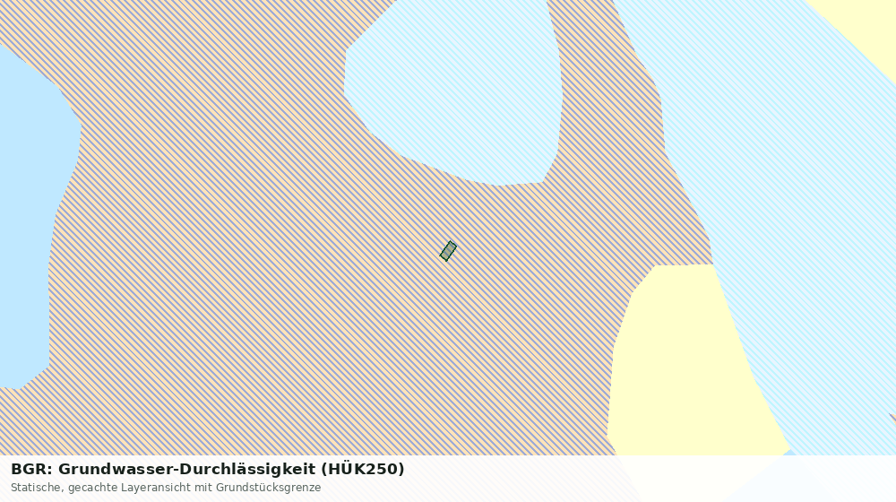 Statische Kartenansicht: BGR: Grundwasser-Durchlässigkeit (HÜK250)