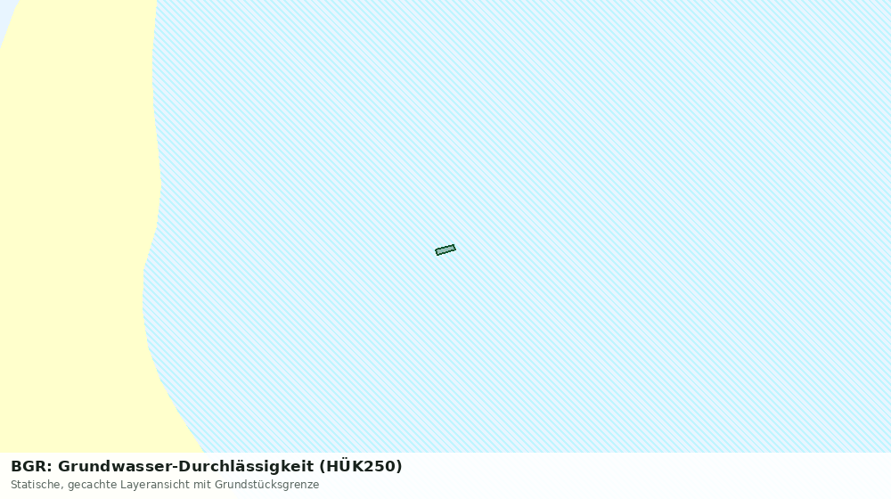 Statische Kartenansicht: BGR: Grundwasser-Durchlässigkeit (HÜK250)
