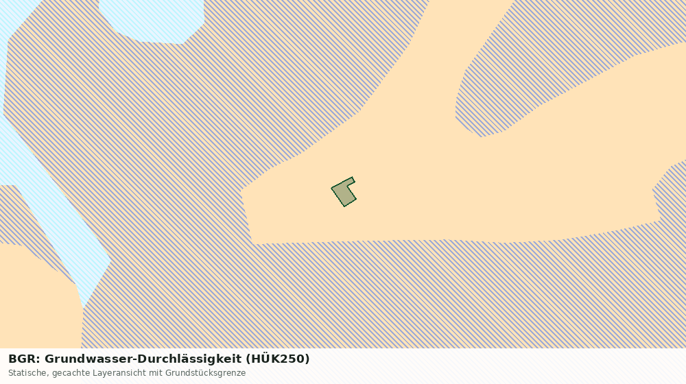 Statische Kartenansicht: BGR: Grundwasser-Durchlässigkeit (HÜK250)