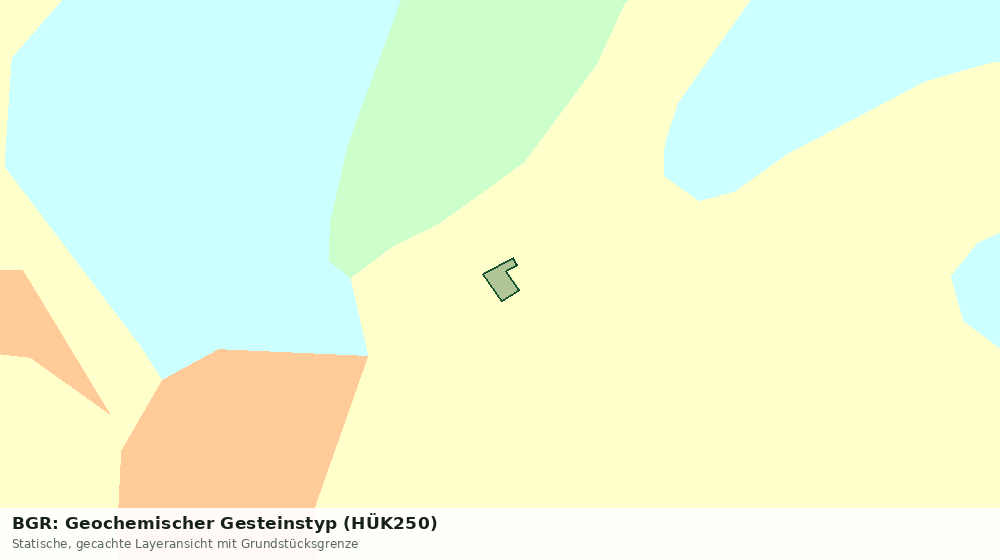Statische Kartenansicht: BGR: Geochemischer Gesteinstyp (HÜK250)