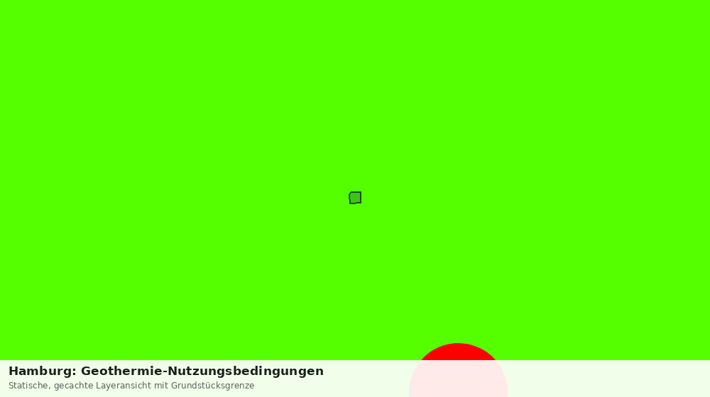 Statische Kartenansicht: Hamburg: Geothermie-Nutzungsbedingungen