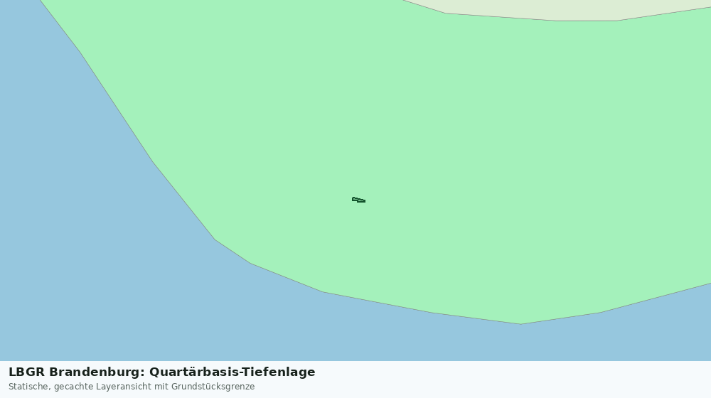 Statische Kartenansicht: LBGR Brandenburg: Quartärbasis-Tiefenlage