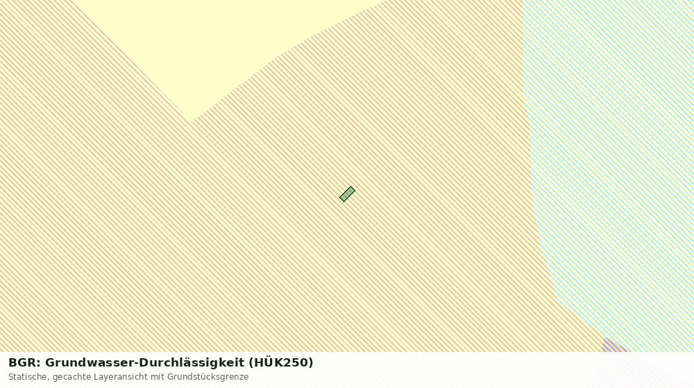 Statische Kartenansicht: BGR: Grundwasser-Durchlässigkeit (HÜK250)