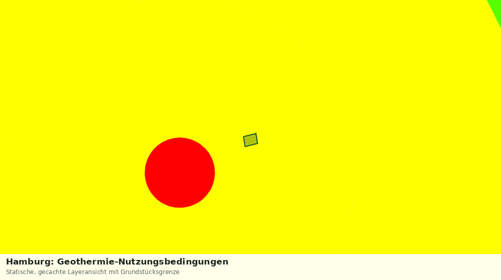 Statische Kartenansicht: Hamburg: Geothermie-Nutzungsbedingungen