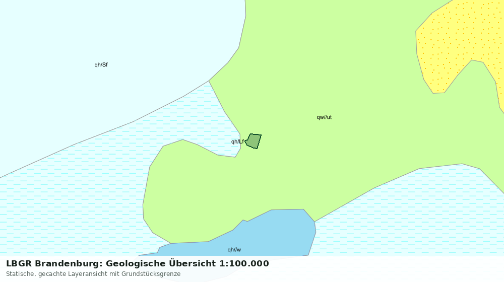 Statische Kartenansicht: LBGR Brandenburg: Geologische Übersicht 1:100.000