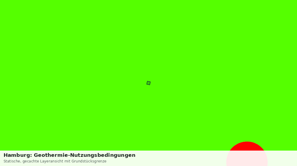 Statische Kartenansicht: Hamburg: Geothermie-Nutzungsbedingungen