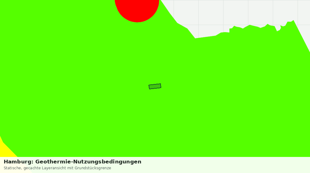 Statische Kartenansicht: Hamburg: Geothermie-Nutzungsbedingungen